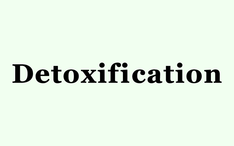 Text on light green background says "Detoxification."